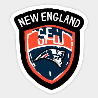 Soccer Player of New England Football Team Arena Sports Soccer Fan Sticker